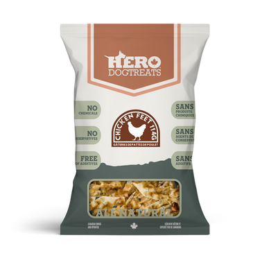 Hero Dehydrated Dog Treats - Chicken Feet 114g